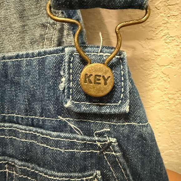 Vintage Key Women's Blue Denim Overalls Size 12 Tall - Picture 9 of 13